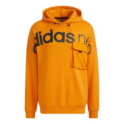 ADIDAS ORIGINALS Men's adidas neo Ard Hdy Large Logo Printing Orange