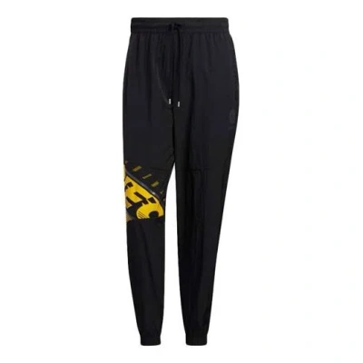 ADIDAS ORIGINALS Men's adidas neo Basketball Series Alphabet Printing Lacing Bundle Feet Sports Pants/Trousers/Jogger