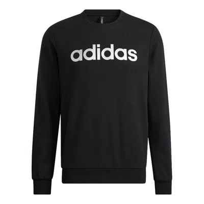 ADIDAS ORIGINALS Men's adidas neo Ce Logo Swt Casual Breathable Alphabet Printing Sports Black