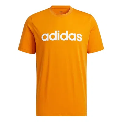 ADIDAS ORIGINALS Men's adidas neo Ce Logo Tee Logo Printing Sports Round Neck Short Sleeve Orange T-Shirt