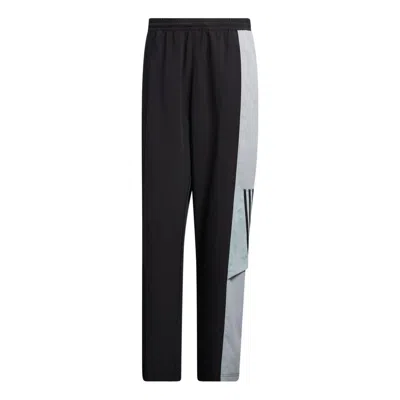 ADIDAS ORIGINALS Men's adidas neo Splicing Elastic Waistband Straight Sports Pants/Trousers/Joggers Black