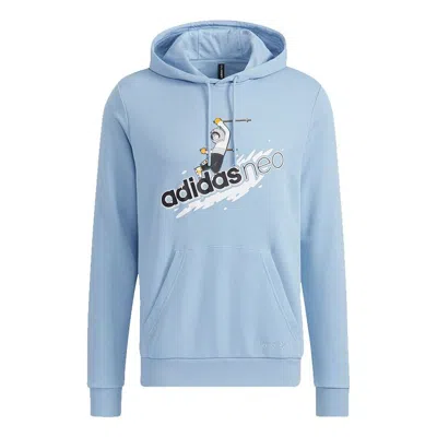 ADIDAS ORIGINALS Men's adidas neo Wp Sh1 Logo Printing Sports Sky Blue