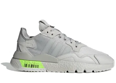 ADIDAS ORIGINALS MEN'S ADIDAS NITE JOGGER SNEAKERS IN GREY ONE/GREY TWO/SIGNAL GREEN