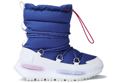 ADIDAS ORIGINALS MEN'S ADIDAS NMD MID MONCLER SNEAKERS IN ROYAL BLUE/CORE WHITE