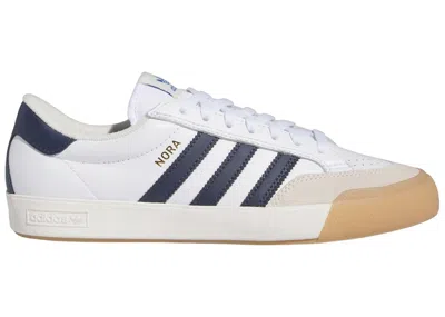 ADIDAS ORIGINALS MEN'S ADIDAS NORA SNEAKERS IN CLOUD WHITE/COLLEGIATE NAVY BLUE/CHALK WHITE