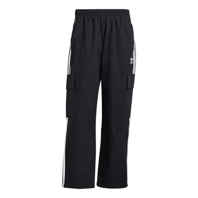 ADIDAS ORIGINALS Men's adidas originals 3-stripes Cargo Contrasting Colors Sports Pants/Trousers/Joggers Autumn Black