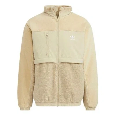 ADIDAS ORIGINALS Men's adidas originals Adicolor Jkt Retro Splicing Stay Warm Sports Stand Collar Jacket Prairie Brow