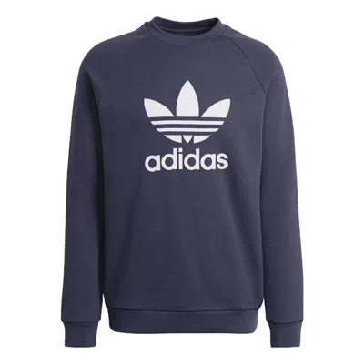 ADIDAS ORIGINALS Men's adidas originals Alphabet Large Logo Round Neck Sports Navy Blue