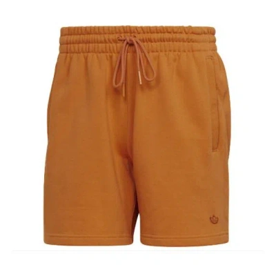 ADIDAS ORIGINALS Men's adidas originals C Short Ft Solid Color Lacing Sports Shorts Dark Orange