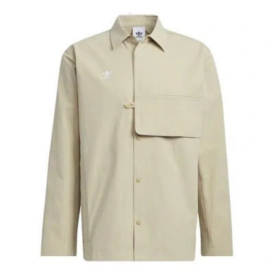 ADIDAS ORIGINALS Men's adidas originals Cny Limited Button Sports Long Sleeves Prairie Brown Shirt
