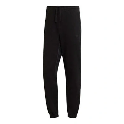 ADIDAS ORIGINALS Men's adidas originals Cotton Drawstring Elastic Waistband Sports Pants/Trousers/Joggers Black