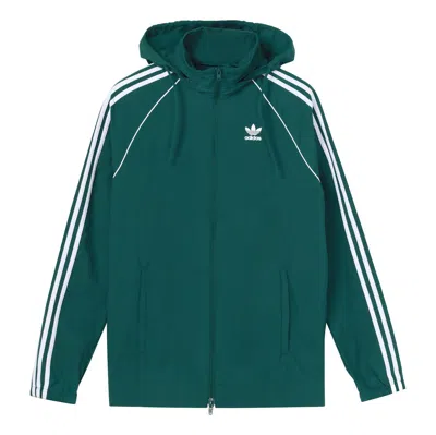 ADIDAS ORIGINALS Men's adidas originals Logo Colorblock Stripe Sports Jacket Green