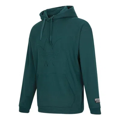 ADIDAS ORIGINALS Men's adidas originals Logo Embroidered Solid Color Pullover Dark Green