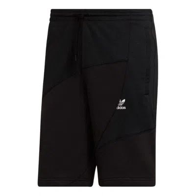 ADIDAS ORIGINALS Men's adidas originals Logo Printing Splicing Casual Shorts Black