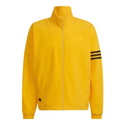 ADIDAS ORIGINALS Men's adidas originals New C Tracktop Logo Embroidered Classic Sports Jacket Yellow