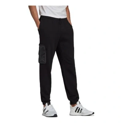 ADIDAS ORIGINALS Men's adidas originals Side Zipper Pocket Bundle Feet Sports Pants/Trousers/Joggers Black