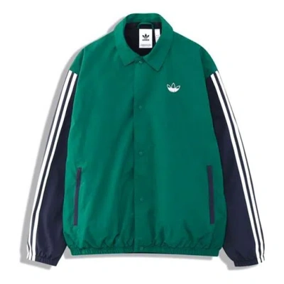 ADIDAS ORIGINALS Men's adidas originals Trefoil Coach Colorblock Logo Casual Jacket Blue
