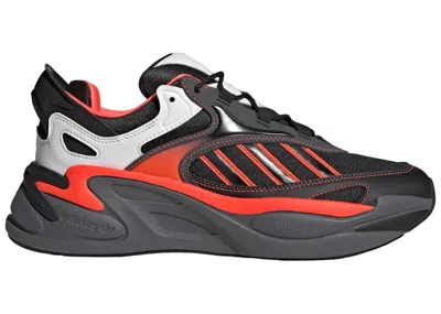 ADIDAS ORIGINALS MEN'S ADIDAS OZMORPH GREY SNEAKERS IN CORE BLACK/GREY FIVE/SOLAR RED