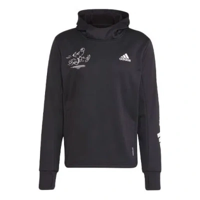 ADIDAS ORIGINALS Men's adidas Pattern Printing Running Pullover Black