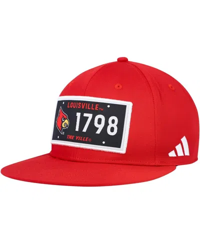 ADIDAS ORIGINALS MEN'S ADIDAS RED LOUISVILLE CARDINALS ESTABLISHED SNAPBACK HAT