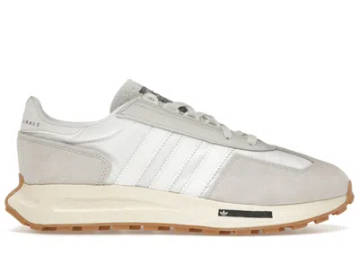ADIDAS ORIGINALS MEN'S ADIDAS RETROPY E5 GUM SNEAKERS IN CRYSTAL WHITE/MATTE SILVER/CLOUD WHITE