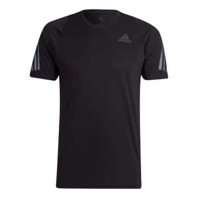 ADIDAS ORIGINALS Men's adidas Round Neck Short Sleeve Pullover Solid Color Black T-Shirt