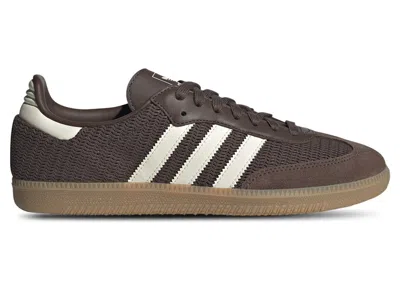 ADIDAS ORIGINALS MEN'S ADIDAS SAMBA OG SNEAKERS IN EARTH STRATA/WONDER WHITE/MAGIC BEIGE