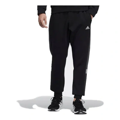 ADIDAS ORIGINALS Men's adidas Side Stripe Contrasting Colors Bundle Feet Sports Pants/Trousers/Joggers Black