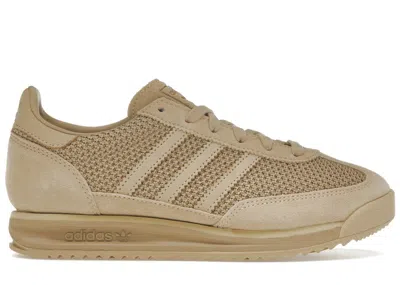 ADIDAS ORIGINALS MEN'S ADIDAS SL 72 RS SNEAKERS IN WARM SANDSTONE/MAGIC BEIGE/GOLD METALLIC