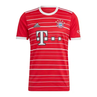 ADIDAS ORIGINALS Men's adidas Soccer/Football Stripe Short Sleeve SW Fan Edition 22-23 Season Bayern Munich Black Red