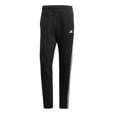 ADIDAS ORIGINALS Men's adidas Solid Color Stripe Knit Sports Pants/Trousers/Joggers Black