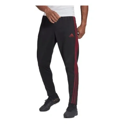 ADIDAS ORIGINALS Men's adidas Stripe Elastic Waistband Soccer/Football Casual Sports Pants/Trousers/Joggers Black