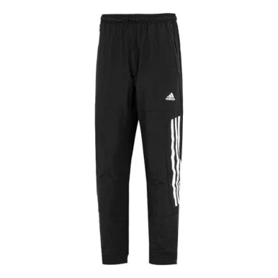 ADIDAS ORIGINALS Men's adidas Stripe Logo Bundle Feet Woven Sports Pants/Trousers/Joggers Black