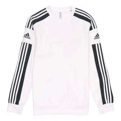ADIDAS ORIGINALS Men's adidas Stripe Logo Printing Long Sleeves Pullover White