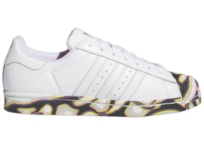 ADIDAS ORIGINALS MEN'S ADIDAS SUPERSTAR PRIDE PABLLO VITTAR SNEAKERS IN CLOUD WHITE/SILVER METALLIC/CORE BLACK