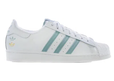 ADIDAS ORIGINALS MEN'S ADIDAS SUPERSTAR WHITE SNEAKERS IN FOOTWEAR WHITE/MAGIC GREY/METALLIC GOLD