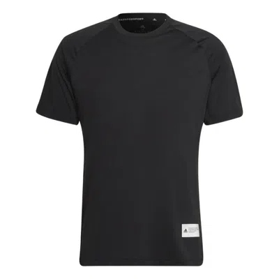 ADIDAS ORIGINALS Men's adidas Tep Tee Logo Round Neck Pullover Sports Gym Short Sleeve Black T-Shirt