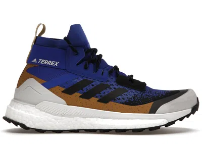 ADIDAS ORIGINALS MEN'S ADIDAS TERREX FREE HIKER PRIMEBLUE SNEAKERS IN CORE BLACK/BOLD BLUE
