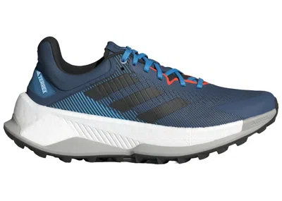 ADIDAS ORIGINALS MEN'S ADIDAS TERREX SOULSTRIDE ULTRA TRAIL SNEAKERS IN WONDER STEEL/CORE BLACK/PULSE BLUE
