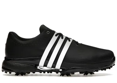 ADIDAS ORIGINALS MEN'S ADIDAS TOUR360 24 GOLF SNEAKERS IN CORE BLACK/CLOUD WHITE
