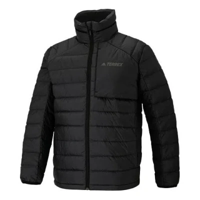 ADIDAS ORIGINALS Men's adidas Tx Lt Gdwn Jkt Solid Color Stay Warm Sports Down Jacket Black