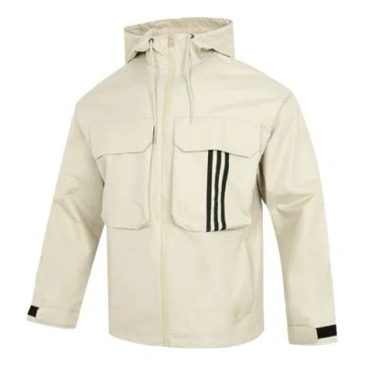 ADIDAS ORIGINALS Men's adidas U Util Wb3 Stripe Athleisure Casual Sports Hooded Jacket Khaki