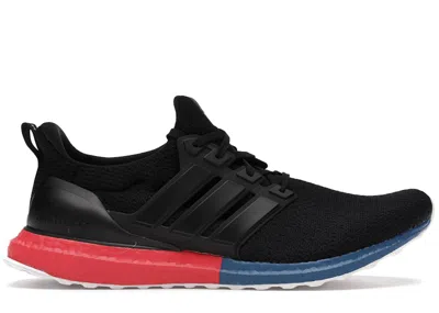ADIDAS ORIGINALS MEN'S ADIDAS ULTRA BOOST DNA SPLIT MIDSOLE BLACK SNEAKERS IN CORE BLACK/LUSH RED