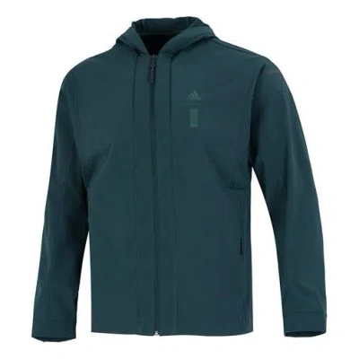 ADIDAS ORIGINALS Men's adidas Wj Mh Wv Wb Solid Color Athleisure Casual Sports Hooded Jacket Military Green