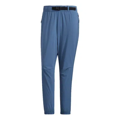 ADIDAS ORIGINALS Men's adidas Wj Wv Pnt Martial Arts Series Woven Loose Bundle Feet Sports Pants/Trousers/Joggers Sky