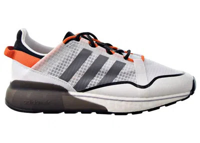 ADIDAS ORIGINALS MEN'S ADIDAS ZX 2K BOOST PURE WHITE GREY SNEAKERS IN CLOUD WHITE/GREY THREE/ORANGE