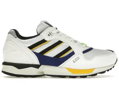 ADIDAS ORIGINALS MEN'S ADIDAS ZX 6001 CIVILIST SNEAKERS IN CRYSTAL WHITE/CORE BLACK/BOLD GOLD