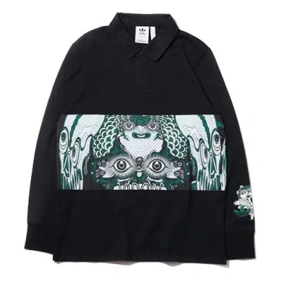 ADIDAS ORIGINALS adidas originals Men's Galllery Rugby Shirt Black