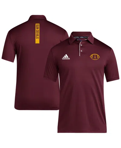 ADIDAS ORIGINALS MEN'S MAROON ARIZONA STATE SUN DEVILS COACHES POLO
