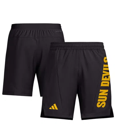 ADIDAS ORIGINALS MEN'S MAROON ARIZONA STATE SUN DEVILS DESIGNED FOR TRAINING AEROREADY SHORTS